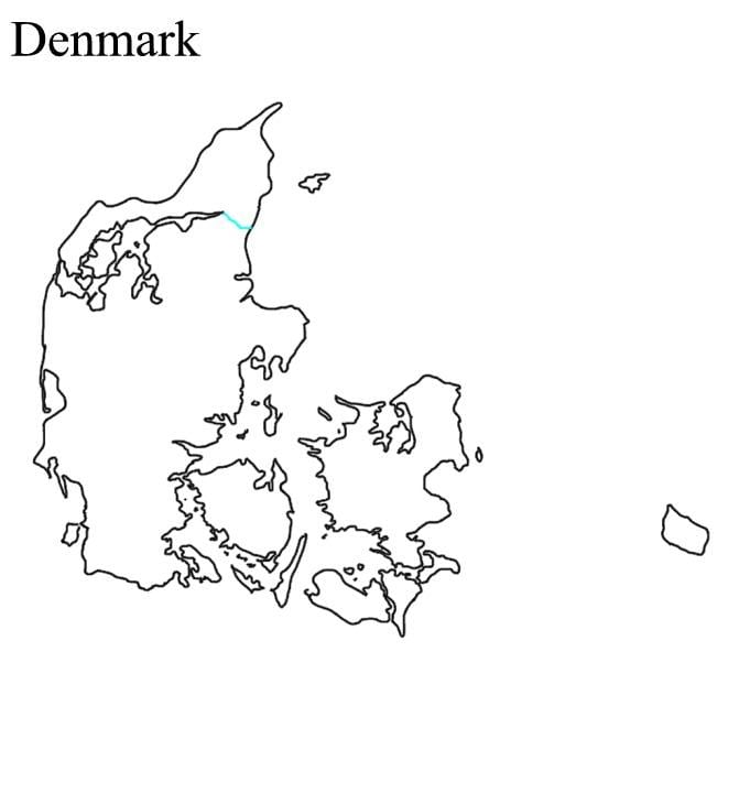 carte vierge du danemark