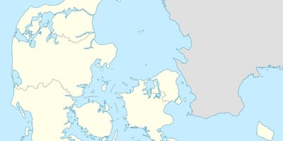Carte de vecteur danemark