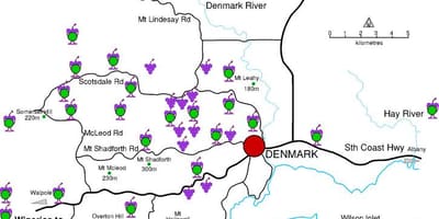 Carte de danemark caves 