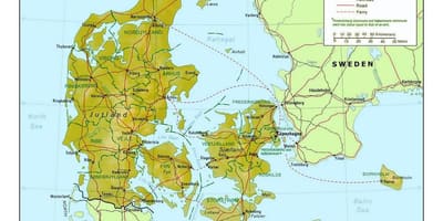 Carte de danemark kommune