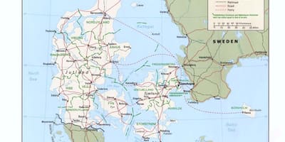 Carte de danemark ocean beach holiday park 